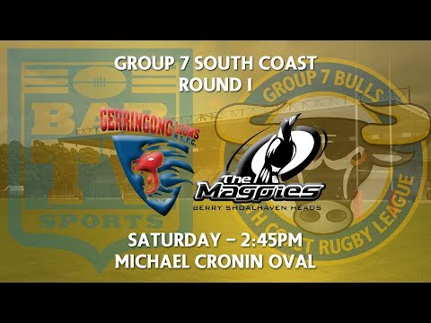 2018 Group 7 RL 1st Grade Round 1 - Gerringong Lions v Berry-Shoalhaven Heads Magpies