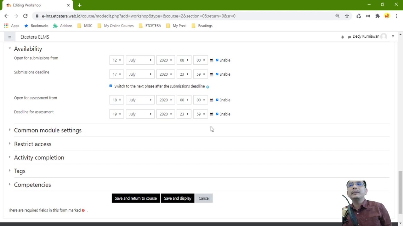 Penggunaan Modul WORKSHOP untuk Peer Assessment di Moodle #CALLDeKu on Request
