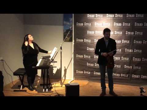 Razvan Stoica and Andreea Stoica perform in Park City to honor the doc Strad Style