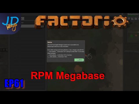 Factorio 0.17 Ep61 No Mod is ever stable | RPM Megabase