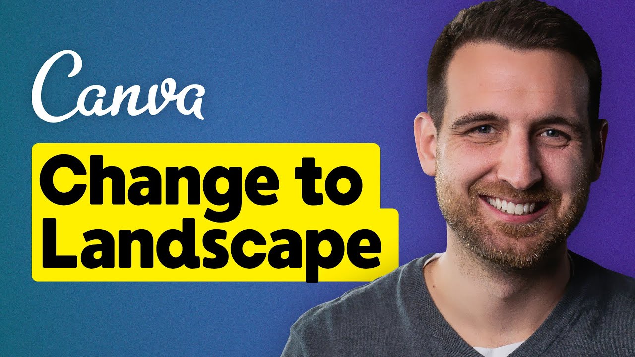 How to Change to Landscape in Canva