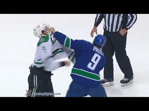 Jamie Oleksiak vs Brandon Prust