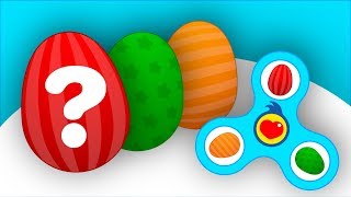 Huevos Sorpresa de FIdget Spinner #01- Aprende Colores y Canciones - Plim Plim Juegos