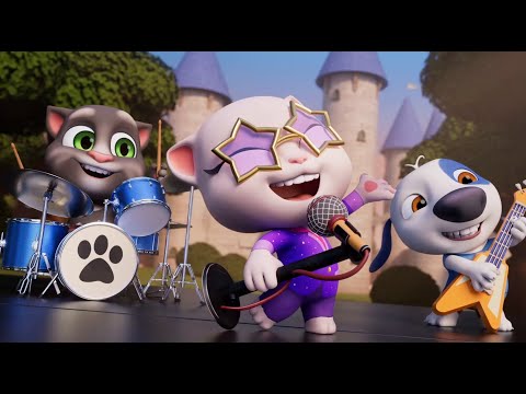 Capa de Talking Tom ⭐ Vida de Estrela do Rock ⭐ Talking Tom shorts ⭐  Super Toons TV