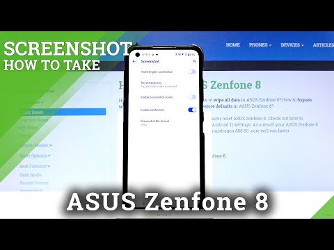 How to Take Screenshots without Buttons in ASUS Zenfone 8 - Gestures Screenshot Method