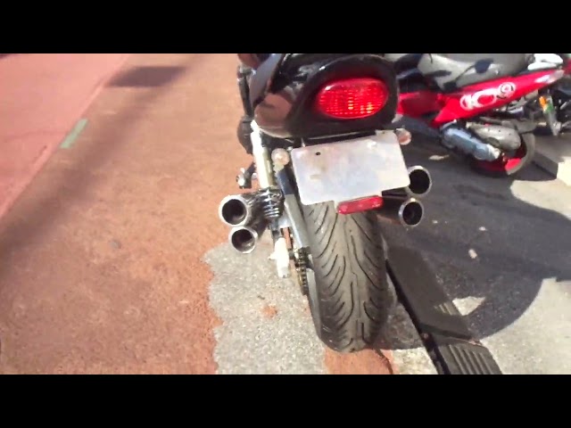 イナズマ400 アンダーカウル　ヨシムラ4本出しマフラーに干渉せず綺麗に付きます イナズマ400】ヨシムラ4本出しマフラーサウンド - YouTube