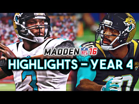 Madden 16 Jaguars Connected Franchise - Year 4 Big Plays & Highlights! | Ep.87