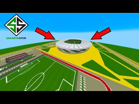 ŞAMPİYON SAKARYASPOR - SAKARYASPOR STADYUMU - HAYRAN HARİTALARI #keşfet #minecraft#stadyum #şampiyon