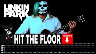 【LINKIN PARK】[ Hit The Floor ] cover by Masuka | LESSON | GUITAR TAB