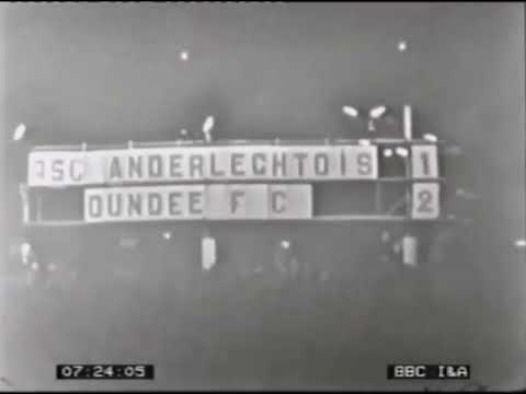 R.S.C Anderlecht 1-4 Dundee - European Cup Quarter Final 1st Leg -6/3/1963