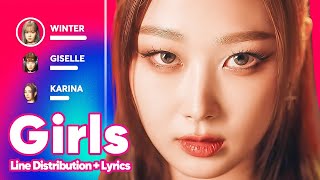 Download lagu aespa - Girls (Line Distribution   Lyrics Karaoke) PATREON REQUESTED mp3