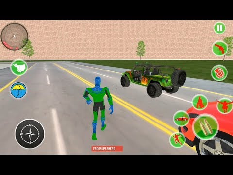 Frog Spider Rope Hero City Missions | Flying Spider Hero Simulator - Android GamePlay
