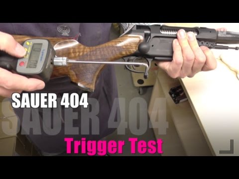 Sauer 404 adjustable Trigger Test / 404 QUATTRO-Abzug Test