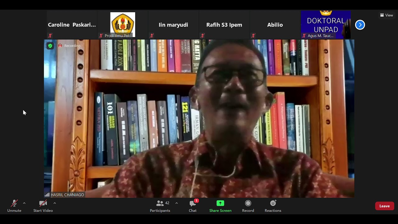 Webinar Nasional "Politik dan Rantau: Sejarah, Dinamika dan Proyeksi Politik Minangkabau Masa Depan"