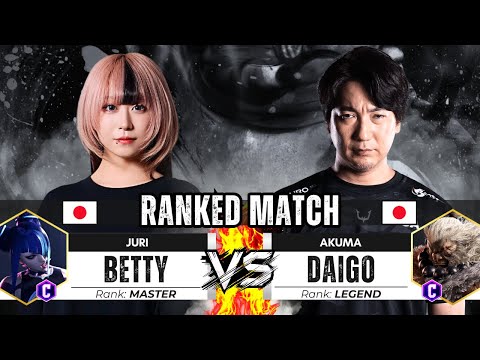 SF6 ▰ BETTY (Juri) + HAITANI vs DAIGO (Akuma) INSANE MATCHES! ▰ Street Fighter 6