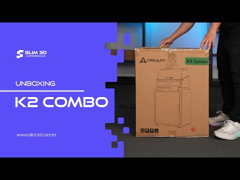 Unboxing e montagem da K2 Combo no canal Slim 3D Impressoras