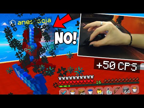 THIS IS HOW I JITTER CLICK in MINECRAFT PvP 2022!!  -Minecraft Skywars.
