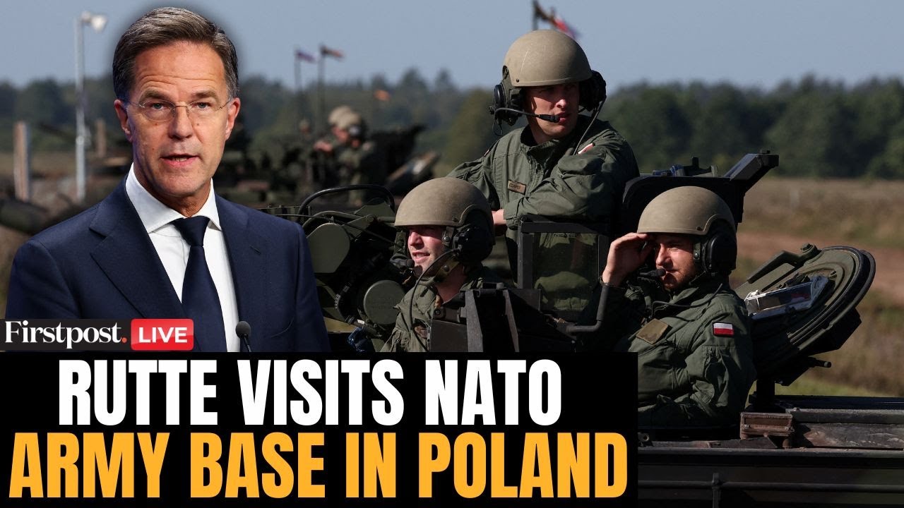 LIVE: NATO Chief Mark Rutte Visits Bemowo Piskie Military Base in Poland | Russia Ukraine War | N18G