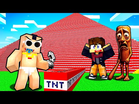 I'm filling THECHEESENAAN'S HOUSE on MINECRAFT with TNT!