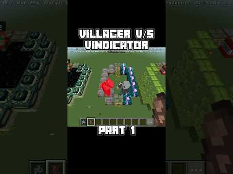 EPIC BATTLE: Villager vs Vindicator in Beta Minecraft!