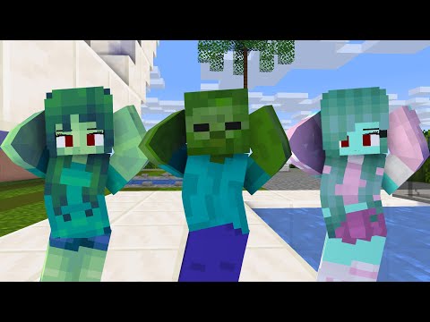 MONSTER SCHOOL : CHICKEN WING MEME ZOMBIE FAMILY - MINECRAFT ANIMATION