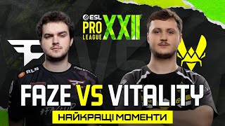 HIGHLIGHTS 👉FaZe проти Vitality | ESL Pro League Season 22