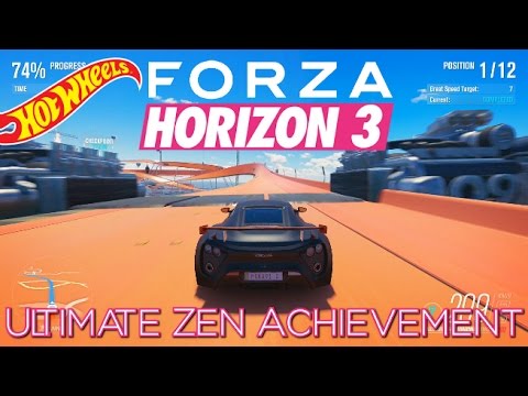 Forza Horizon 3 Hot Wheels - Ultimate Zen Achievement Guide - Zenvo ST1 - High Speed Highway in 2:00
