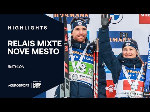 BIATHLON 2025-26 : Jeanne Richard et Émilien Claude DEUXIÈMES du relais mixte simple de Nove Mesto