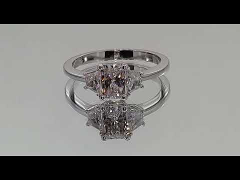 2CT LAB GROWN RADIANT CUT DIAMOND ENGAGEMENT RING