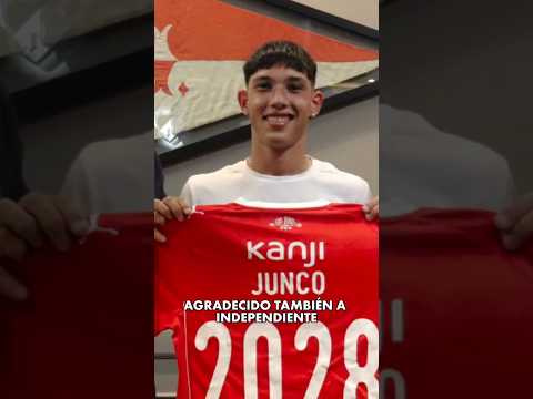 Declaraciones de Nahuel Junco luego de firmar su primer contrato con #Independiente