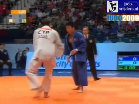 JUDO 2009 World Championships: Chol Su Kim (PRK) - Alecos Lazarou (CYP)