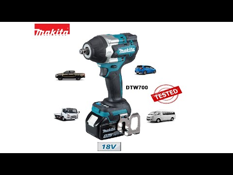 Makita DTW700RTJ Akumuliatorinis smūginis veržliasukis 18V, 2x5,0Ah Li-ion, 700/1000 Nm, 1/2", LED, MAKPACK video