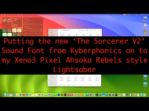 Adding the new Kyberphonic 'The Sorcerer' V2 Ahsoka TV show sound font to Xeno3 pixel Ahsoka sabers.