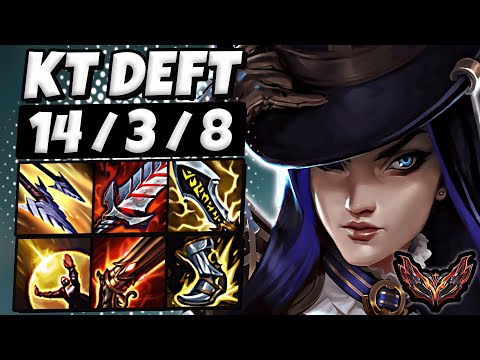 Caitlyn vs Jinx ADC [ KT Deft ] Korea Grandmaster Patch 14.24 ✅