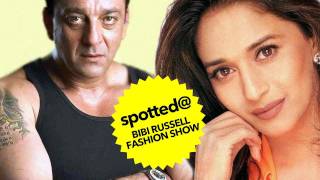 Sanjay Dutt & Madhuri Dixit At Bibi Russell's Fashion Show