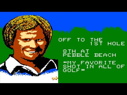 Jack Nicklaus’ Greatest 18 Holes of Major Championship Golf (NES) Playthrough