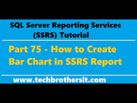 SSRS Tutorial 75 - How to Create Bar Chart in SSRS Report