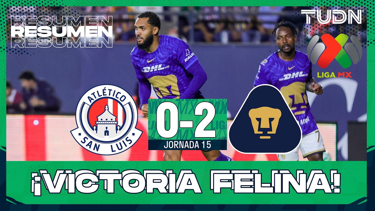 Atlético San Luis vs Pumas UNAM Highlights