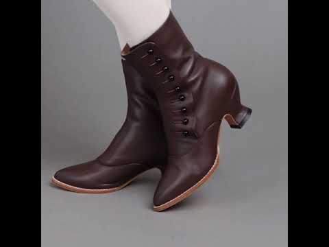 Tavistock Women's Victorian Button Boots (Brown)