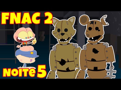 Mongo e Drongo: Noite 5 de Five Nights at Candy's 2  - FNAC 2 em desenho animado com Rat e Cat