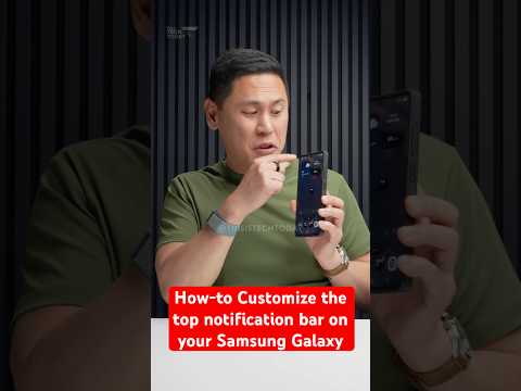How-to Customize the top Notification Bar on the Samsung Galaxy S25 Ultra