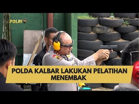 POLDA KALBAR LAKUKAN PELATIHAN MENEMBAK