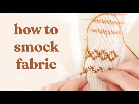 How to Smock Fabric - 3 Ways! | Smocking Tutorial (Cable, Wave + Honeycomb Stitch)