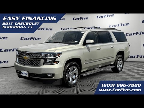 CarFive - Champagne 2017 Chevrolet Suburban LT SUV - 4WD - Gasoline - 7 Passengers.