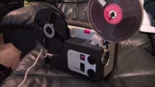 8mm Projector - Belt fitting and first test of film :o)  ( Sankyo Dualux - 1000 )
