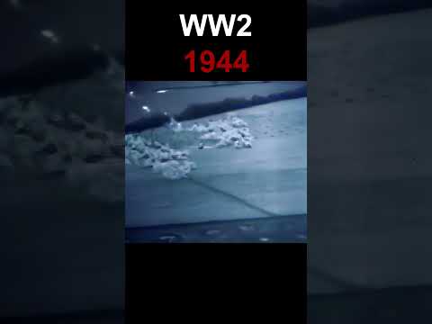 WW2, 1944: Fw 190 Takes Fire And Crashes | 4K, 60fps, Colorized, Sound Design, AI Enhanced