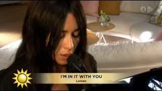Loreen - I&#39;m In It With You -acoustic version (Nyhetsmorgon 29.08.2015)