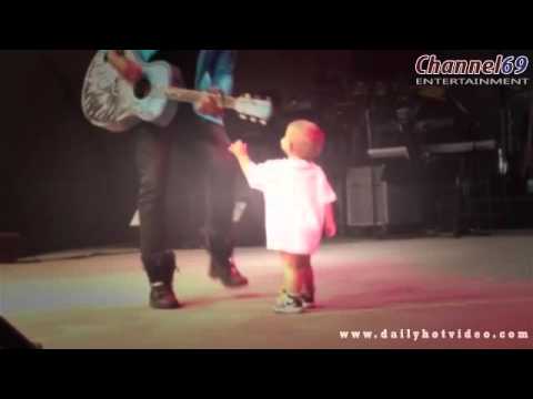 Adorable Baby Crashes Daddy's Concert   Hot Video