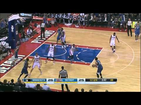 Kevin Love vs Detroit Pistons 2013.12.10