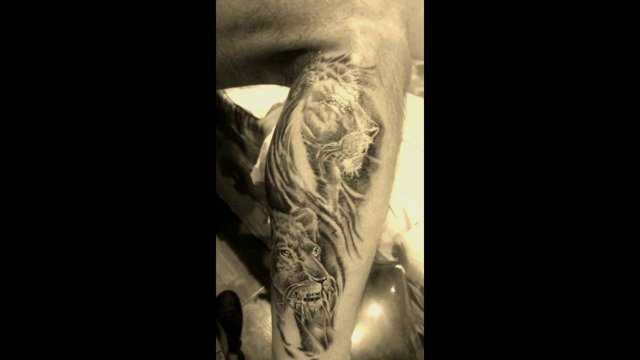 Tattoo Leone e Leonessa  by Salvio